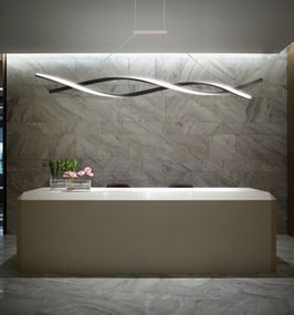 Люстра світлодіодна підвісна LED світильник для квартири на стелю лед 27329 Чорний 25-100х14х100 см.