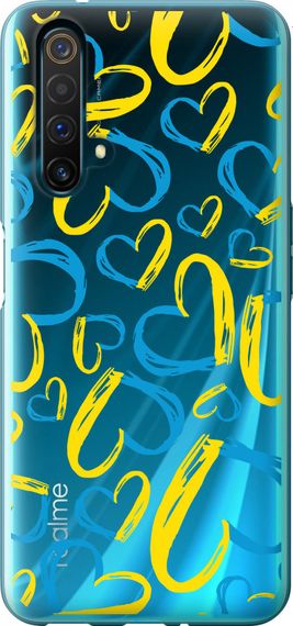 Чехол на Realme X50 Сердца UA "5292u-1894-17620"