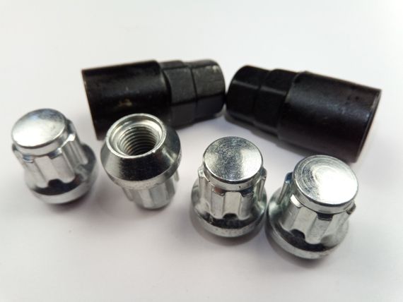 Гайки секретні М10х1,25х25, Walline (411444 H2) наруг./конус/закриті | Зображення 2