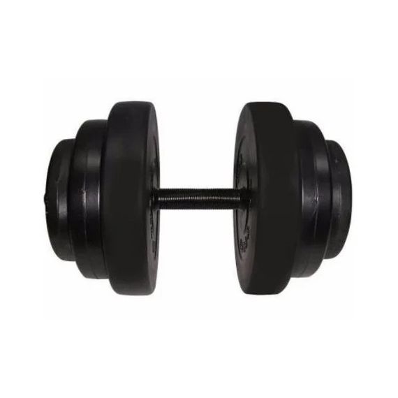 Гантель складальна композитна в пластиковій оболонці Rock pro 18,5 кг NE-PL-G-018 | Зображення 1