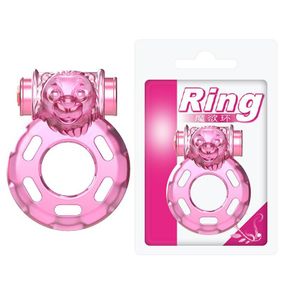 Эрекционное кольцо с вибрацией RING, BI-010084A Sex Aura