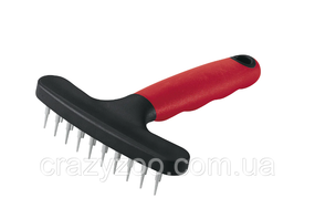 Гребень-грабли для собак Ferplast GRO 5852 с двурядными зубьями 11х15.5 см 85852899