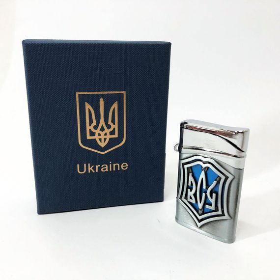 Запальничка газова ЗСУ (Подарунка, Гостро полум'я) HL-4112-4. YT-600 Колір: срібло | Зображення 6