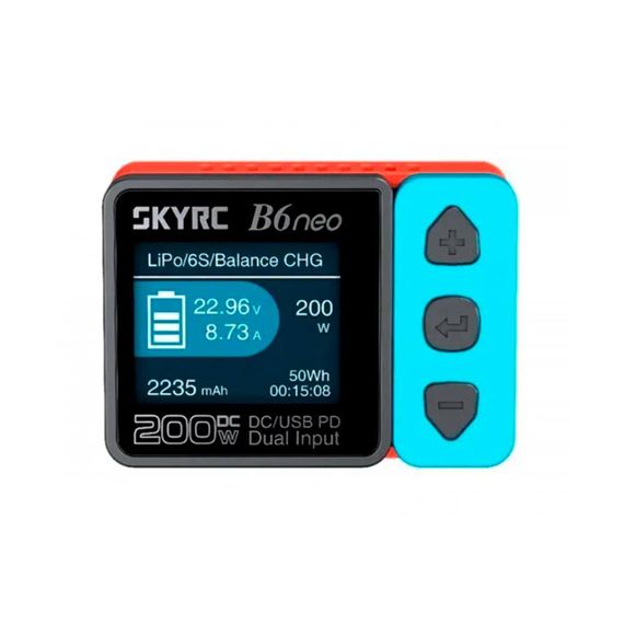 Зарядний пристрій SkyRC B6neo 200W/80W універсальний зарядний пристрій для радіокерованих моделей FPV дронів | Зображення 1