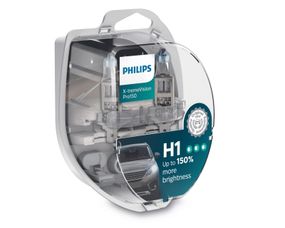Комплект галогеновых ламп PHILIPS 12258XVPS2 H1 55W 12V P14,5s X-treme Vision Pro +150%