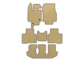 Коврики EVA (3 ряда, 7-ми местный, Бежевый) для Toyota Highlander 2019- гг