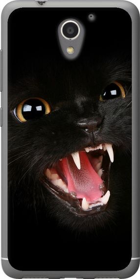 Чехол на ZTE A510 Чёрная кошка "932u-432-17620"