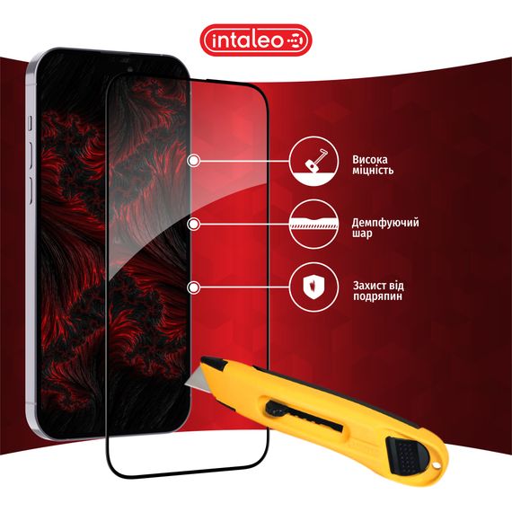 Скло захисне Intaleo Full Glue Apple iPhone 16 Pro Max Black (1283126593819) | Зображення 4