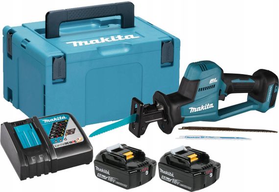Пила сабельная аккумуляторная Makita DJR189RTJ (22 мм, 3100 об/мин, 450 Вт, BL, LXT)