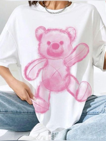 Футболка жіноча з принтом повсякденна L Білий