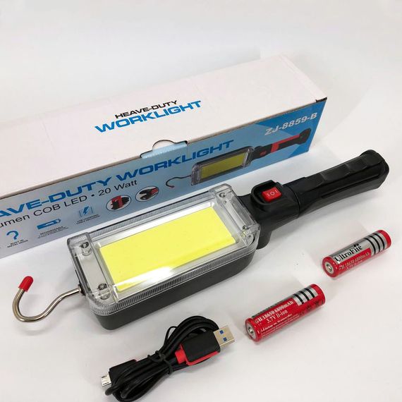 Фонарь кемпинговый ZJ-8859-COB-3 аккумуляторный 18650 х 2, зарядка от micro USB, с магнитом GU-394 и крючком | Зображення 4