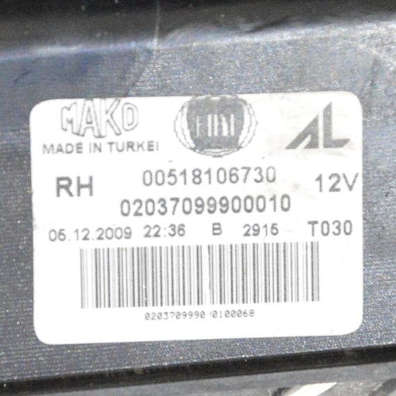 Ліхтар задньої правої разпашної двері Fiat Doblo II 2010-2015 Фара стоп задня права Фіат Добло 2 00518106730 | Зображення 6