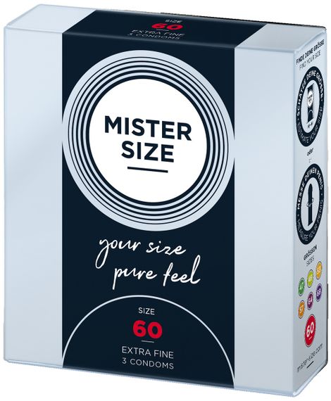 Презервативы Mister Size 60 mm (3 шт) Sex Aura