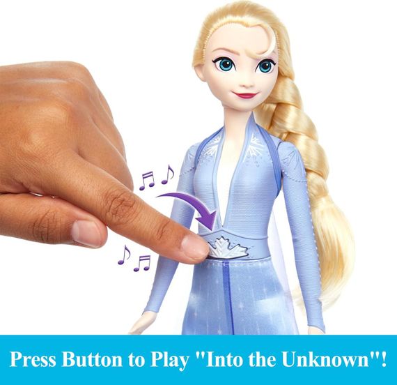 Співуча лялька Ельза Принцеси Дісней Крижане серце 2 Оригінал Disney Princess Frozen Elsa Singing | Зображення 3