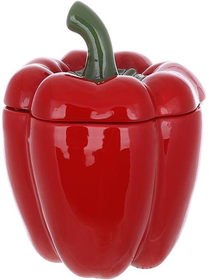 Банка керамічна "Pepper" 1200мл, для сипучих продуктів, червоний перець