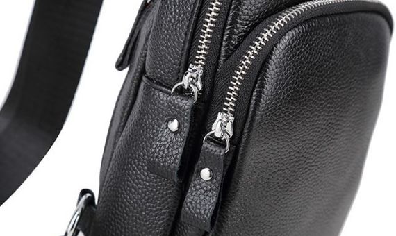 Чоловіча сумка-слінг Tiding Bag чорна | Зображення 3