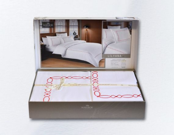 Комплект постельного белья Maribor Exclusive Satin  200х220 см Lilyana Red | Зображення 4