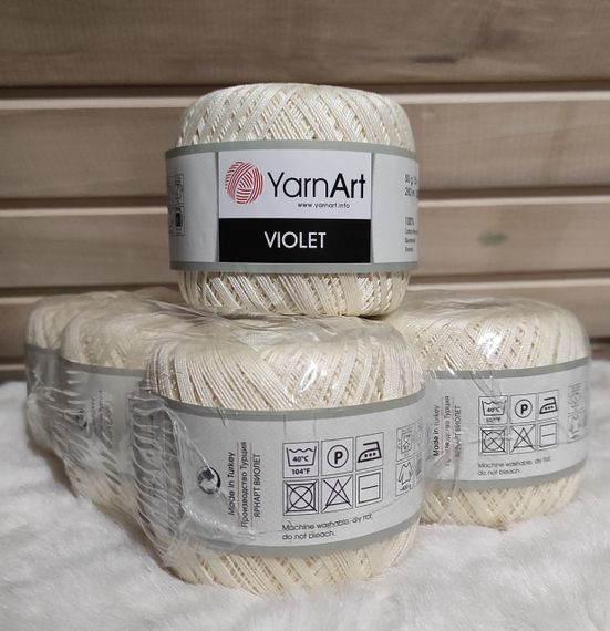 Пряжа YarnArt Violet номер кольору 326 бавовна пряжа ярнарт віолет | Зображення 2