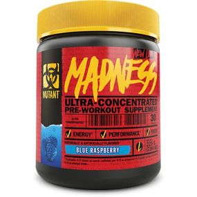 Комплекс до тренування Mutant Madness 225 g /30 servings/ Blue Raspberry