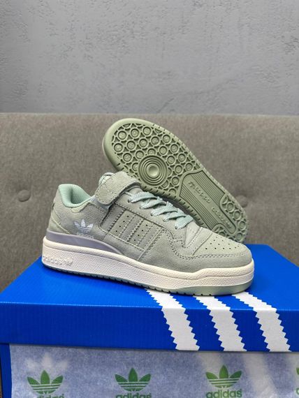 Кросівки жіночі Ad-idas Forum Low Green Suede | Зображення 1