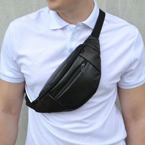 Бананка для телефона , Сумка для города, AB-536 Бананка черная