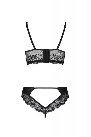 Комплект з ажурними вставками LOONA SET black S/M - Passion | Зображення 3