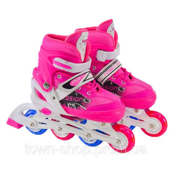 Детские ролики RL2406(Pink) светящиеся колеса, розовый, L (39-42)