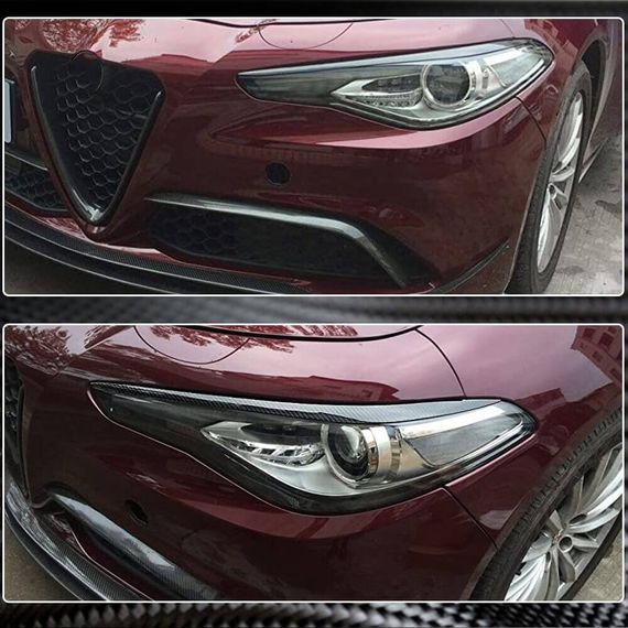 Вії на фари (Сухий Карбон) для Alfa Romeo Giulia 2016-2022 рр | Зображення 2