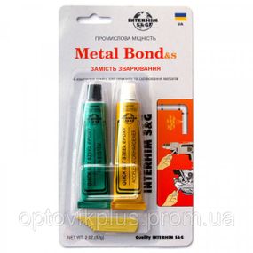 Двокомпонентний клей для металу «Metal Bond» тюбик 2*26г