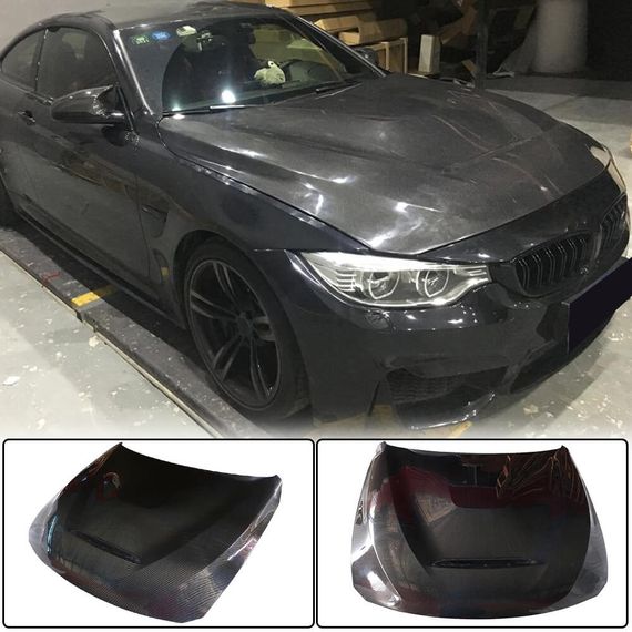Капот V1 (Карбон) для BMW 4 серия F-32 2012-2020 гг