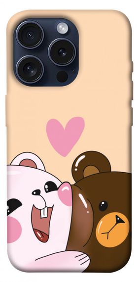 Чохол з картинкою Ведмежата для Apple iPhone 15 Pro (6.1")