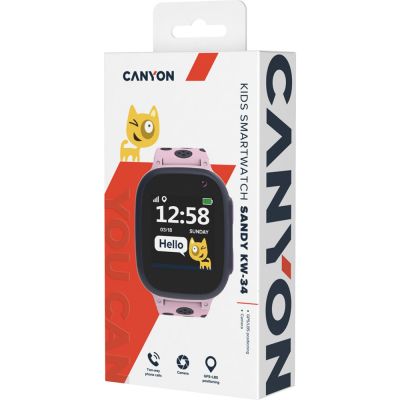 Смарт-годинник Canyon CNE-KW34PP Kids smartwatch Sandy, Pink (CNE-KW34PP) | Зображення 5