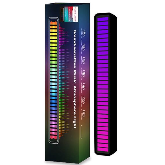 Настольная LED лампа RGB 5V Single Panel Bluetooth USB interface with app Black | Зображення 1