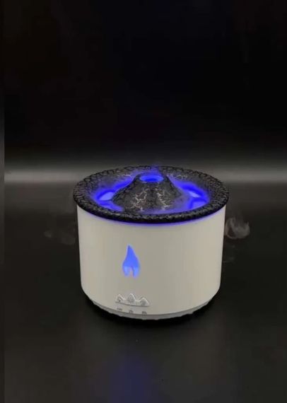 Ароматичний дифузор Volcano Fire Flame, аромотерапія, зволожувач повітря, 2 кольори пульт Jellyfish Mist Flame Volcano Home | Зображення 2