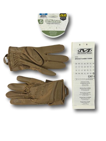 Тактичні рукавички MECHANIX SPECIALTY 0.5 мм Койот Розмір S | Зображення 9