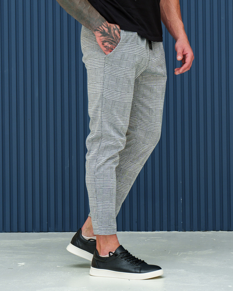 Брюки змейка клетка основной S XL | Зображення 9