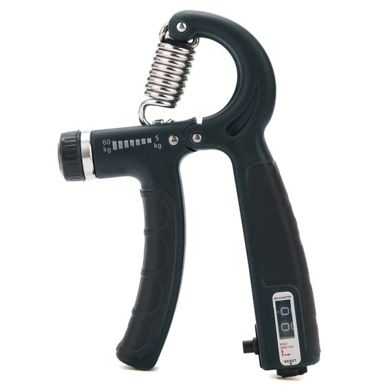 Еспандер кистьовий Cornix 5-60 кг з регульованим навантаженням та лічильником XR-0262 Black