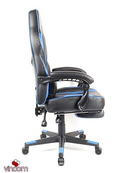 Кресло геймерское Goodwin Parker blackblue с подставкой | Зображення 1