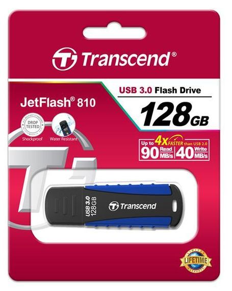 Накопитель Transcend 128GB USB 3.1 JetFlash 810 Rugged (TS128GJF810) | Зображення 1