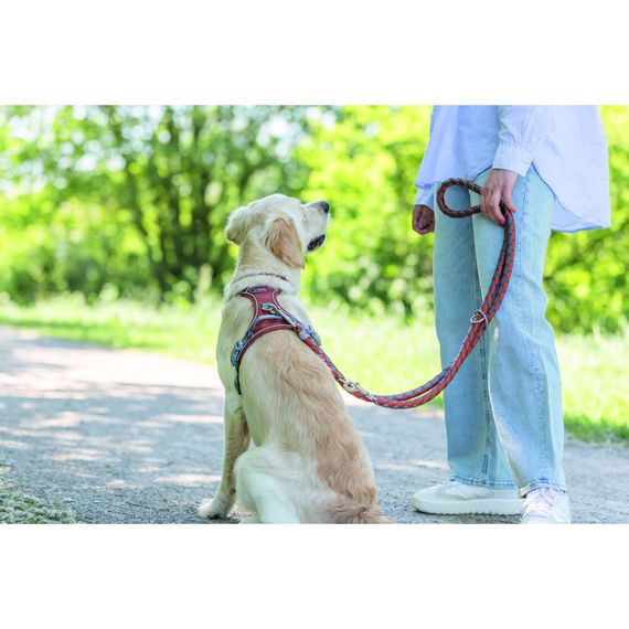 Повідок Trixie Cavo для собак регульований S–M 2 м діаметр 12 мм рижий-графіт | Зображення 2