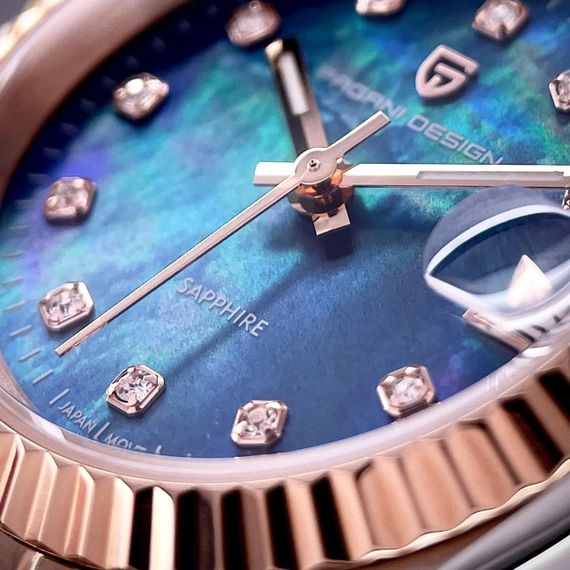 Жіночий годинник Pagani Design PD-1794L Silver-Rose Gold-Blue | Зображення 5