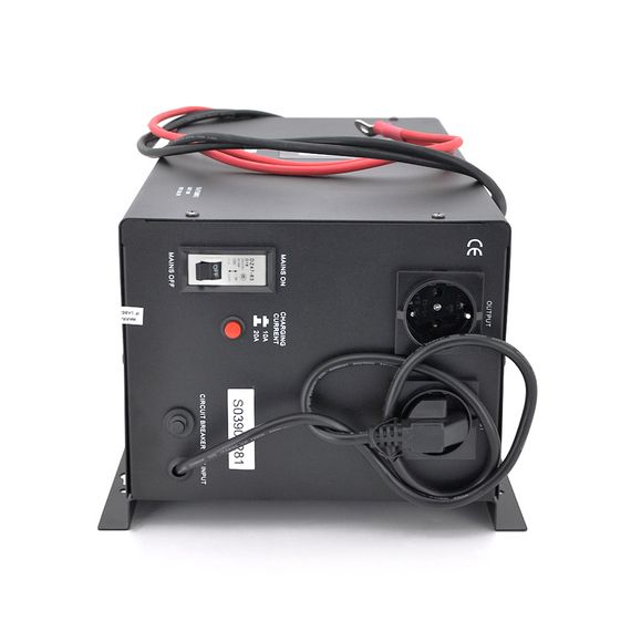 ДБЖ з правильною синусоїдою Europower PSW-EP1500WM12 (1050 Вт) 10/20А, настінний, під зовнішню АКБ 12В, Q1 (530*335*305) 12, 26 | Зображення 1