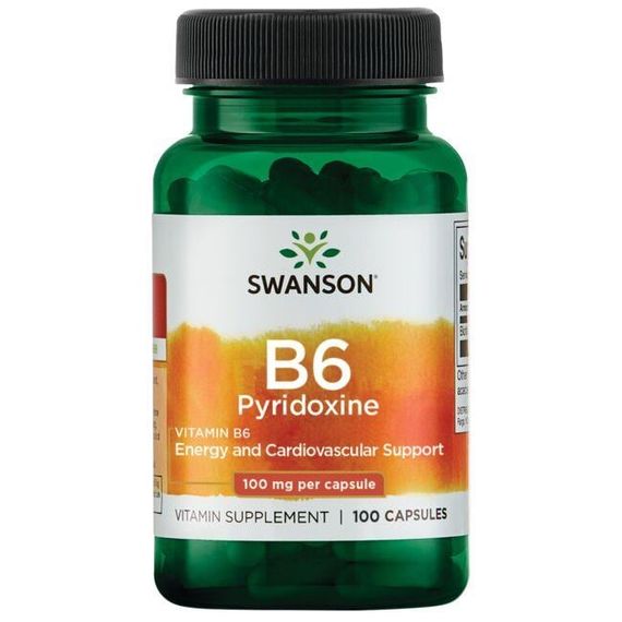 Пиридоксин Swanson Vitamin B6 Pyridoxine 100 mg 100 Caps