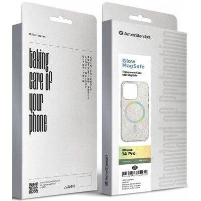Чехол для мобильного телефона Armorstandart Glow Magsafe Apple iPhone 14 Pro Transparent (ARM69724) | Зображення 5