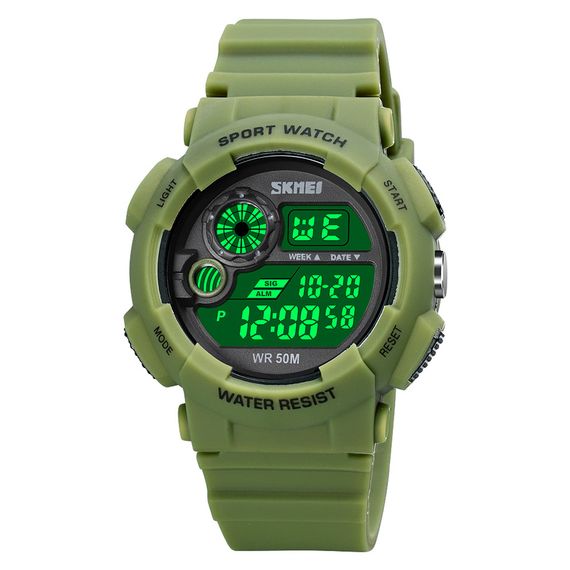 Чоловічий годинник Skmei 1718AG Army Green | Зображення 2