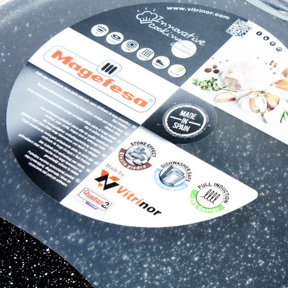 Набір сковорідок 2 шт K2 RED VITRINOR 20/24 см | Зображення 1