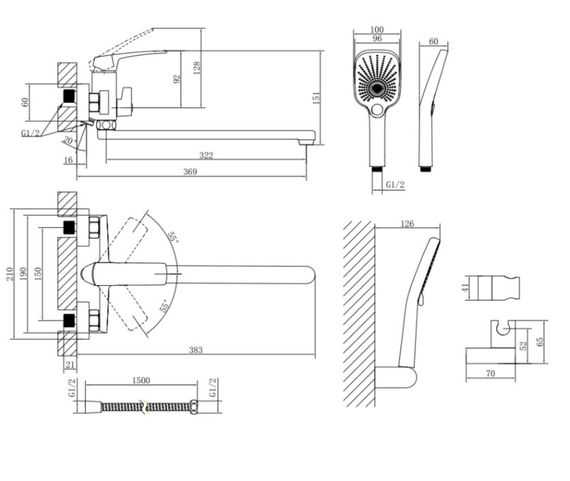 Змішувач для ванни Qtap Tern Chrome QTTER260CRM47587 | Зображення 2