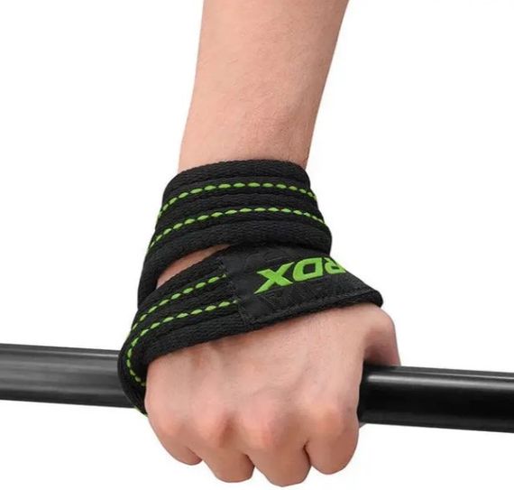 Силові ремені RDX Gym Lifting 8 Figure Straps Army Green M (WAC-W8AGN-M) | Зображення 2