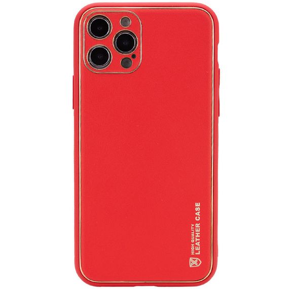Шкіряний чохол Xshield для Apple iPhone 13 Pro Max (6.7") Червоний / Red