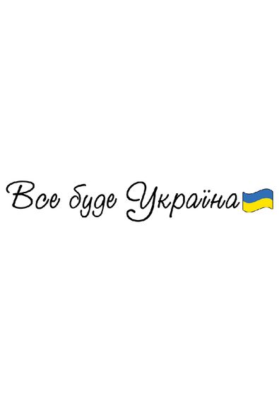 Футболка чоловіча біла з принтом "Все буде Україна", 2XL | Зображення 1